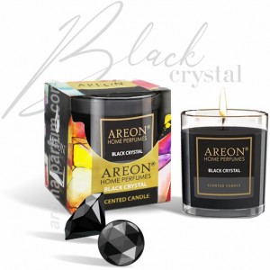 Чорний Кристал (Black Crystal) scented candle ароматична свічка Areon CR03, 120гр