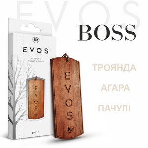 Бос (Boss) ароматизатор повітря підвіска з дерева K2 Evos, V034 Бос (Boss) ароматизатор повітря підвіска з дерева K2 Evos, V034